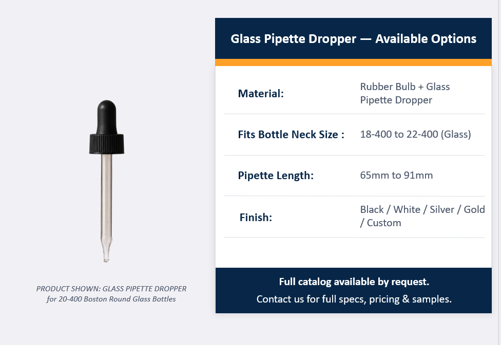 Glass Pipette Droppers