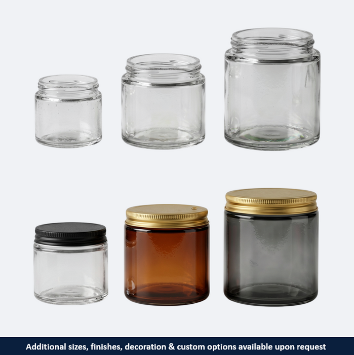 Straight-Sided Glass Jars (CT)