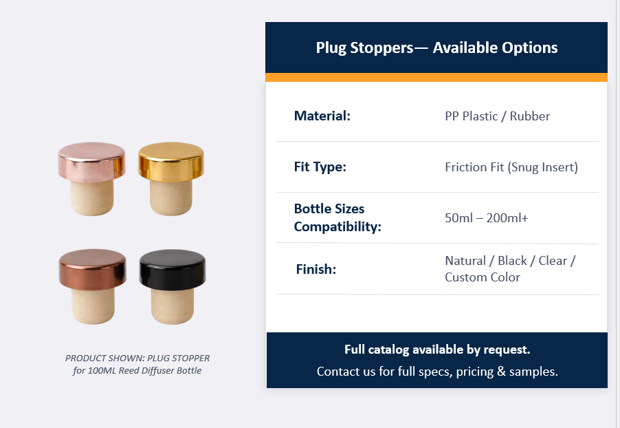 Diffuser Plug Stoppers