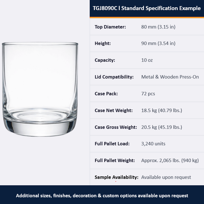 Tumbler Glass Jars