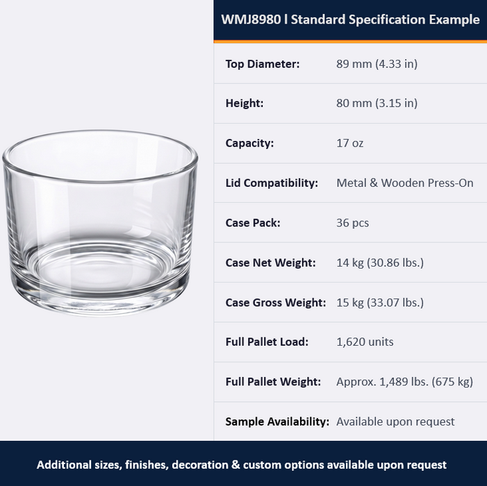 Wide-Mouth Glass Jars