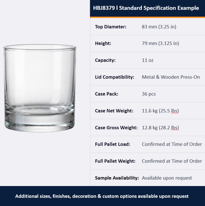 Heavy Base Glass Jars